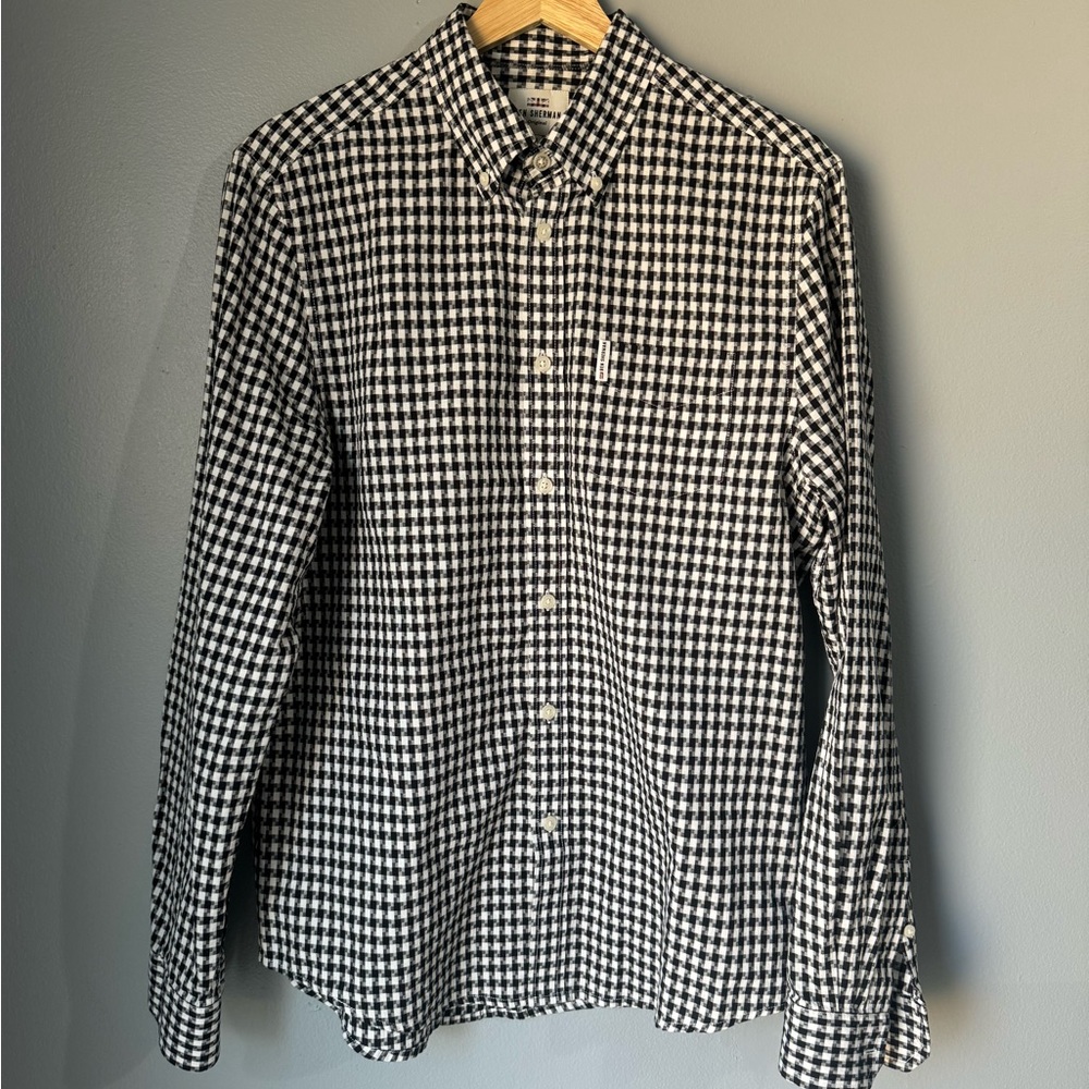 Ben Sherman Black and White Gingham Shirt